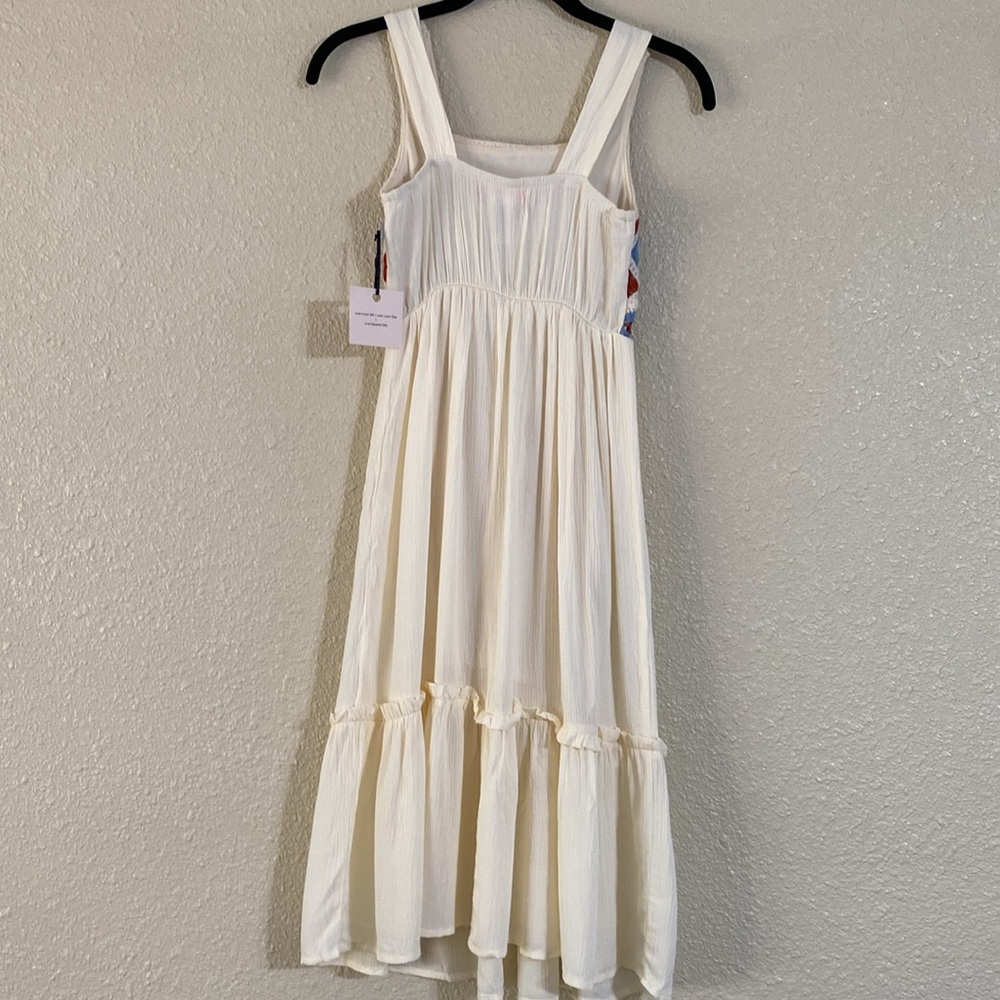 Love Squared Girls Sleeveless Dress with Crochet Top Design Girls Size 8 NWT - Picture 8 of 12